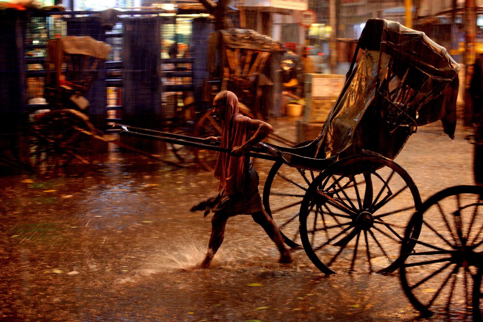 Rikši, Kalkata, Indie / Rickshaws, Kolkata, India